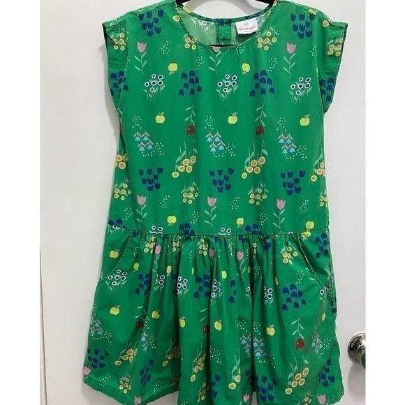 Other - Hanna Andersson Green Floral Girl Dress Sz 12